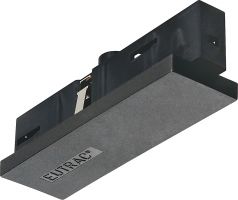 Eutrac middle feed-in for 3-phase track, black