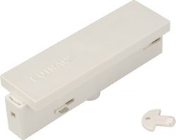 Eutrac middle feed-in for 3-phase track, white