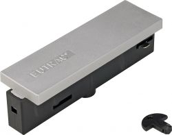 Eutrac middle feed-in for 3-phase track, silver grey