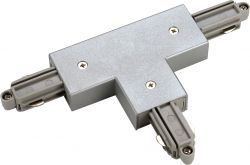 SLV T-connector for 1-circuit track, surface-mounted, outer earth, right, 