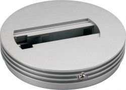 SLV CEILING PLATE for 1-phase high-voltage surface-mounted track, silver-g