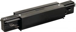 Eutrac 3 Phase Long Connector, with feed-in capacity, black
