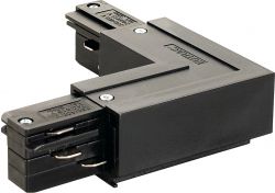 Eutrac 3 Phase L-Connector, outside, black
