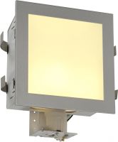 SLV KOTAK Wandleuchte, E27 silbergrau, max. 25W