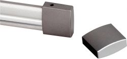 SLV CARRIL, para EASYTEC II, gris plata, 2 m, incl. 2 cubiertas terminales