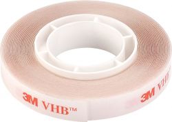 SLV DOUBLE-SIDED ADHESIVE TAPE, 9mm, transparent, 3 m