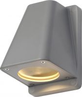 SLV WALLYX, outdoor wall light, QPAR51, IP44, silver-grey, max. 50W