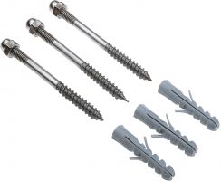 SLV SCREW SET, stainless steel, M6, incl. cap nuts, plugs and washers