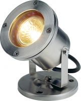 SLV NAUTILUS, outdoor spot, QR-C51, IP67, stainless steel 304, max. 35W