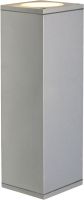 SLV THEO, outdoor wall light, QPAR51, IP44, square, up/down, silver-grey, 