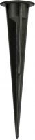 SLV PLASTIC EARTH SPIKE, black, length 17.5cm