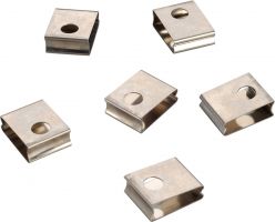 Eutrac Federclip fr 3 Phasen Einbauschiene, wei (6er Pack)