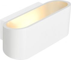 SLV OSSA 180 wall light, QT-DE12, oval, up/down, white, L/W/H 18/8/7 cm, m