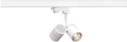 SLV BIMA II Leuchtenkopf, weiss, GU10, 2x50W max., inkl. 3P.-Adapter