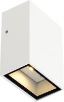 SLV QUAD 1, wall light, LED, 3000K, IP44, square, white, 4.6W