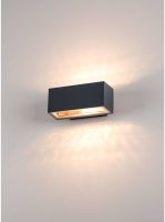 SLV BOX, outdoor wall light, QT-DE12, IP44, square, up/down, anthracite, m