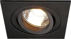 SLV NEW TRIA I GU10 Downlight, eckig, mattschwarz, max. 50W, inkl. B