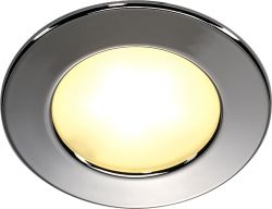 SLV DL 126, recessed fitting, LED SMD, 3000K, round, chrome, max. 3W, incl