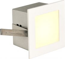 SLV FRAME BASIC LED Einbauleuchte, eckig, mattweiss, warmweisse LED