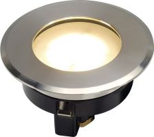 SLV DASAR FLAT 80, outdoor inground fitting, LED, 3000K, IP67, round, brus