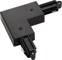 SLV CONECTOR ANGULAR, para carril de montaje monofsico, negro, conductor 