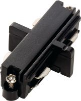 SLV CONECTOR LONGITUDINAL, para carril de montaje monofsico, negro, elct