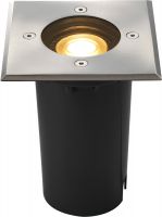 SLV SOLASTO 120, outdoor inground fitting, LED GU10 51 mm, IP67, square, s