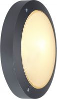 SLV BULAN, outdoor wall and ceiling light, C35, IP44, round, anthracite, f