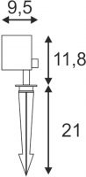 SLV NAUTILUS SQUARE LED Strahler, eckig, anthrazit, 6W, 3000K