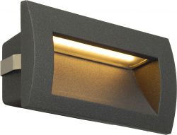 SLV DOWNUNDER OUT LED M, outdoor recessed wall light, LED, 3000K, anthraci