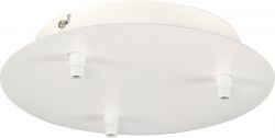 SLV CEILING PLATE FITU triple ceiling plate, round, white, incl. strain-re