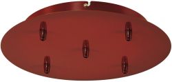 SLV CEILING PLATE FITU 5-way ceiling plate, round, wine red, incl. strain-
