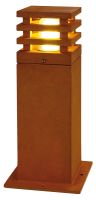 SLV RUSTY SQUARE 40, outdoor floor stand, LED, 3000K, square, rusted steel