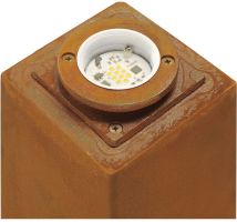 SLV RUSTY 70, borne extrieure, fonte rouille, LED, 8,6W, 3000K, IP55