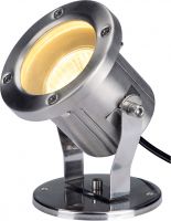SLV NAUTILUS, outdoor floodlight, QPAR51, stainless steel, max. 35W, incl.