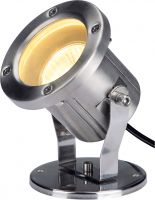 SLV NAUTILUS Outdoor Strahler, QPAR51, edelstahl, max.35W, inkl. 1,5m Kabe