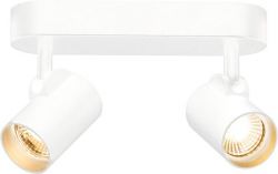 SLV HELIA, applique et plafonnier intrieur, double, blanc, LED, 18W, 3000