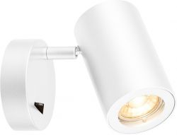 SLV ENOLA_B, Luminaria de pared, QPAR51, con interruptor, blanco, mx. 50W