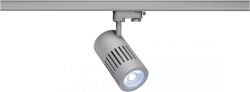 SLV STRUCTEC, Strahler fr 3Phasen-Stromschiene, 30W, 4000K, silbergr. 60