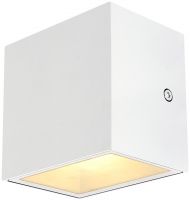 SLV SITRA CUBE, applique extrieure, blanc, LED, 10W, 3000K, IP44