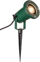 SLV BIG NAUTILUS QPAR51, Luminaria con estaca para exterior, verde, IP65, 