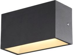 SLV SITRA M WL UP/DOWN, outdoor LED wall-mounted light, anthracite, CCT sw
