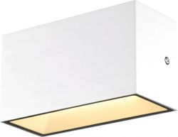 SLV SITRA CUBE, applique extrieure, M, up/down, blanc, LED, 14W, 3000K/40