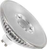 SLV QPAR111 GU10, transparent LED light, 8W 2700K CRI90 38