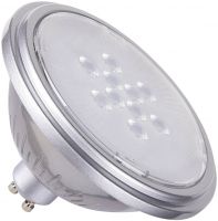 SLV QPAR111 GU10, silver LED light, 7W 4000K CRI90 40