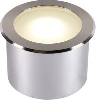 SLV DASAR FLAT 120 EL, stainless steel in-ground light, 7W 3000K