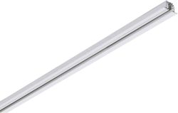 SLV S-TRACK 3-Phasen-Einbauschiene, Hochvoltschiene, 3m, wei, DALI