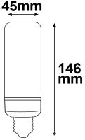 ISOLED E27 LED Corn 11W, 360, warmwei