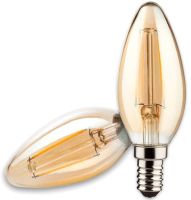 ISOLED Bougie LED E14 Vintage Line 4W, blanc ultra chaud, gradable