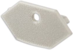 ISOLED Endkappe E215 fr LED Trockenbauprofil Inneneck, mit Kabeldurchfhr